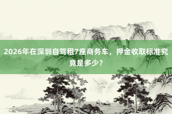 2026年在深圳自驾租7座商务车，押金收取标准究竟是多少？