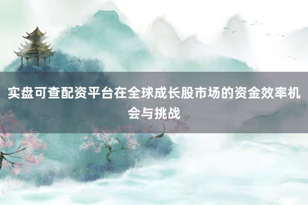 实盘可查配资平台在全球成长股市场的资金效率机会与挑战