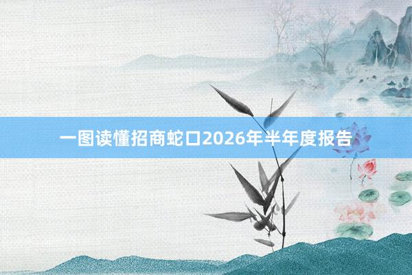 一图读懂招商蛇口2026年半年度报告