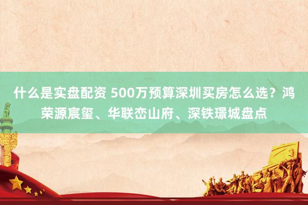 什么是实盘配资 500万预算深圳买房怎么选？鸿荣源宸玺、华联峦山府、深铁璟城盘点