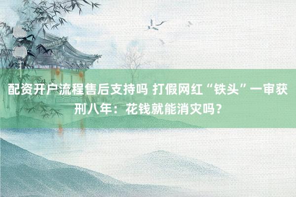 配资开户流程售后支持吗 打假网红“铁头”一审获刑八年：花钱就能消灾吗？